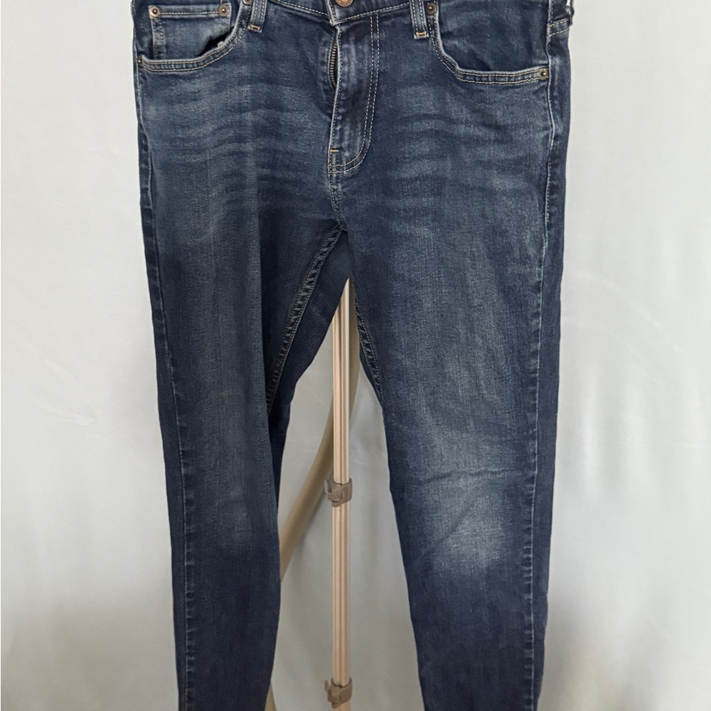 Hollister Men's Dark Blue Stretch Skinny Jeans